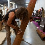 artist at la braderie de l'art, roubaix