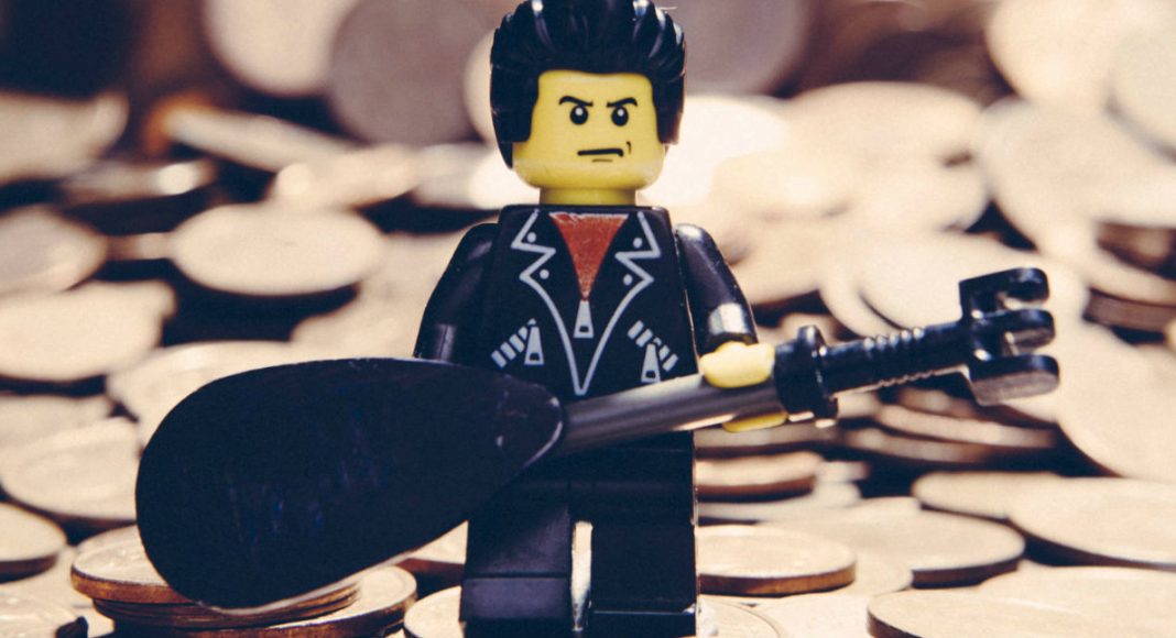 lego music logo, johnny cash