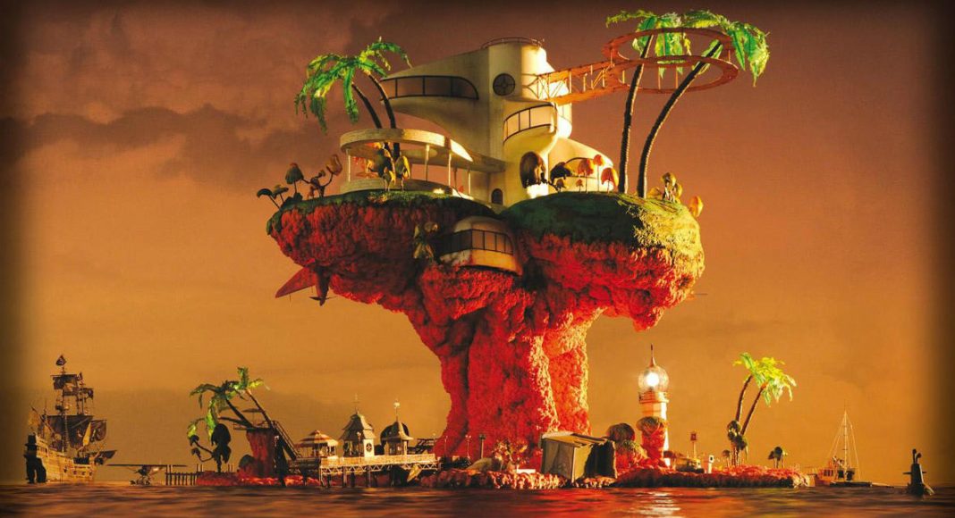 album cover plastic beach, gorillaz