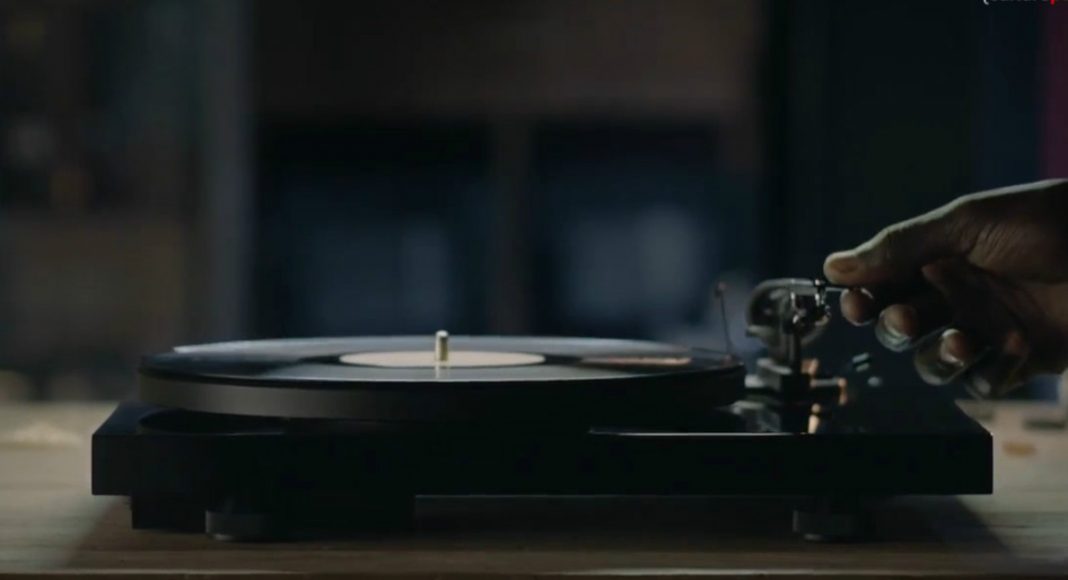 a record player