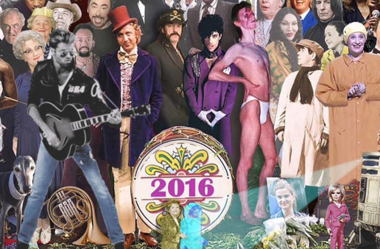 Sgt. Pepper’s’-style homage, to dead artists in 2016 by Chris Barker
